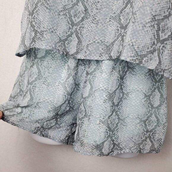 Alya XXS Blue Animal Print One-piece Romper - Picture 4 of 10